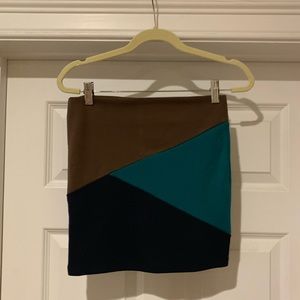 Forever 21 Colorblock Mini Skirt